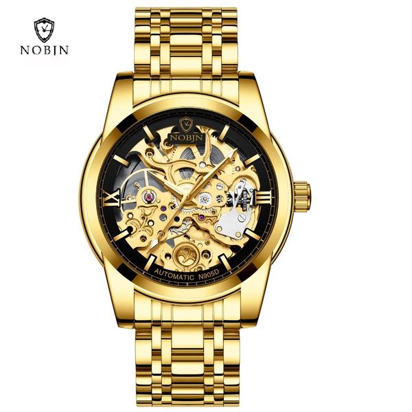 nobjn 2019 new men watch automatico mechanical watches men business waterproof skeleton wristwatches clock relogio masculino, Slivery;brown
nobjn 2019 new men watch automatico mechanical watches men business waterproof skeleton wristwatches clock relogio masculino, Slivery;brown