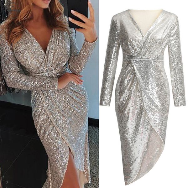 rose gold party dress shiny ruched front thigh slit dress sukienka deep formal cap sleeve dress women elegant high waist robe 2020, Black;gray
rose gold party dress shiny ruched front thigh slit dress sukienka deep formal cap sleeve dress women elegant high waist robe 2020, Black;gray