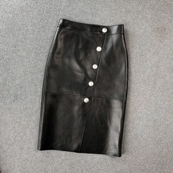 2020 женская весенняя юбка из натуральной овечьей кожи e28, Black
2020 женская весенняя юбка из натуральной овечьей кожи e28, Black