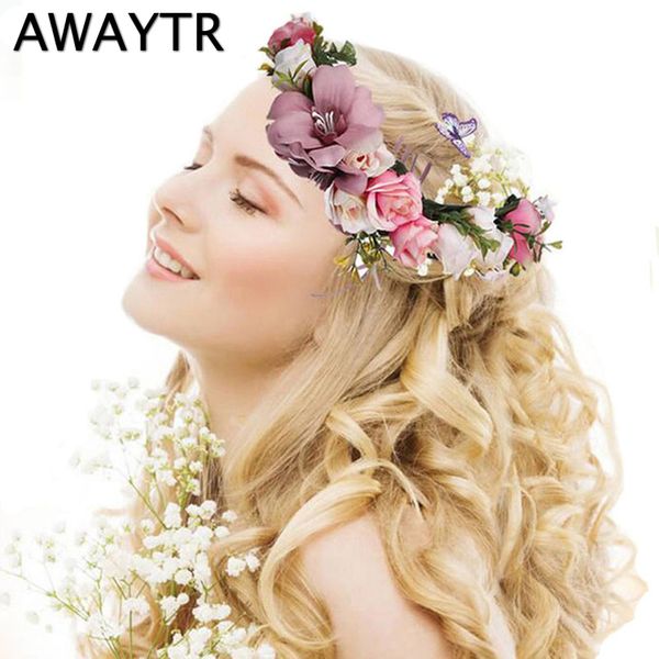 diadem awaytr flower crown wedding bride wreath of flowers head band bohemia women hair accessories flower headband headpiece c19021601, Golden;white
diadem awaytr flower crown wedding bride wreath of flowers head band bohemia women hair accessories flower headband headpiece c19021601, Golden;white