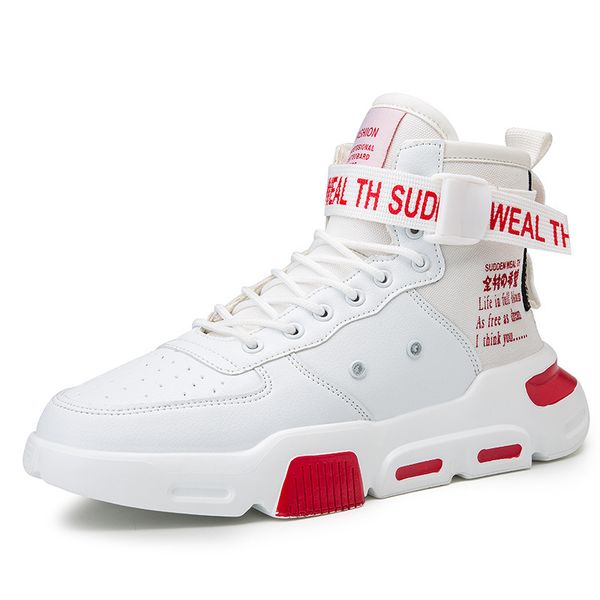men pu leather canvas sneakers high running sports tennis shoes casual leisure letter walking skateboard shoes, Black
men pu leather canvas sneakers high running sports tennis shoes casual leisure letter walking skateboard shoes, Black