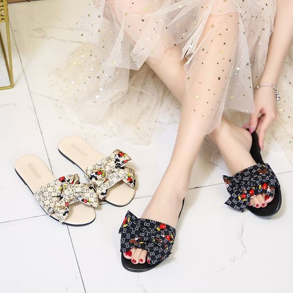 35-40 bowknot slippers women 2020 summer new women's shoes summer casual fashion flat bottom beach shoes word slippers women beach shoe, Black
35-40 bowknot slippers women 2020 summer new women's shoes summer casual fashion flat bottom beach shoes word slippers women beach shoe, Black