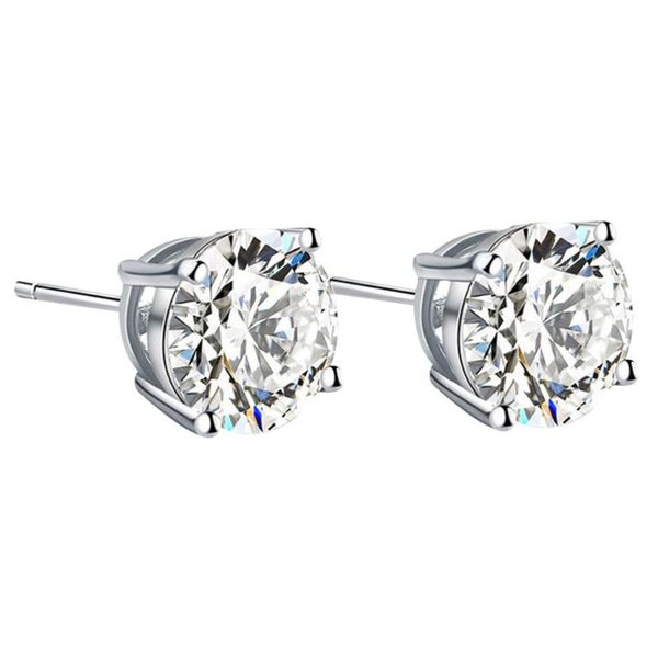 1 pair zircon ear studs delicate women earrings four-prong studs ear jewelry for women ladies, Golden;silver
1 pair zircon ear studs delicate women earrings four-prong studs ear jewelry for women ladies, Golden;silver