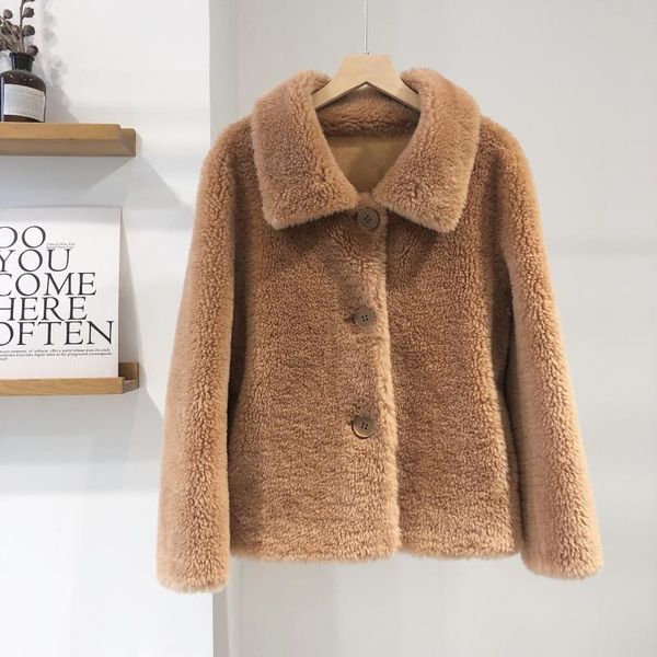 meetfeifur real fur short coat winter jacket women 100% wool content woven fabric thick warm loose outerwear streetwear, Black
meetfeifur real fur short coat winter jacket women 100% wool content woven fabric thick warm loose outerwear streetwear, Black