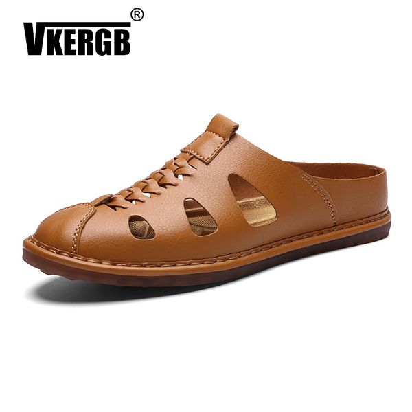 vkergb men's leather sandals summer hole shoes beach breathable hollow men sandals leather toe loop man outdoor casual footwear, Black
vkergb men's leather sandals summer hole shoes beach breathable hollow men sandals leather toe loop man outdoor casual footwear, Black