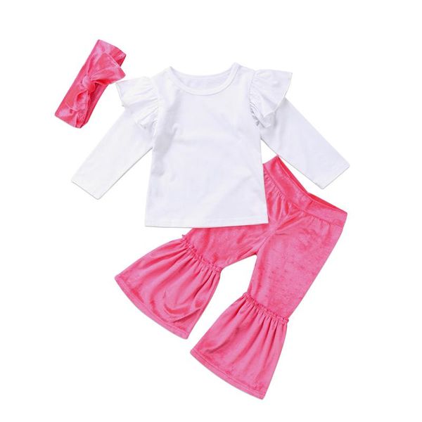 casual newborn toddler baby kid girl clothes set autumn long sleeve white flare pants headband girls clothing outfit 3pcs
casual newborn toddler baby kid girl clothes set autumn long sleeve white flare pants headband girls clothing outfit 3pcs