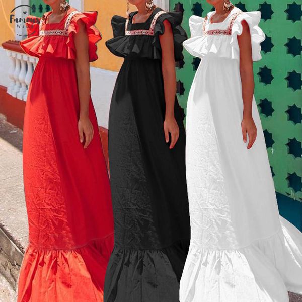 summer dress 2020 women short sleeve casual loose patchwork long shirt sundress ruffle party maxi vestidos plus size, Black;gray
summer dress 2020 women short sleeve casual loose patchwork long shirt sundress ruffle party maxi vestidos plus size, Black;gray