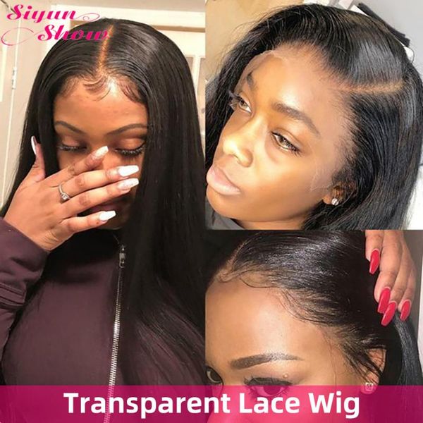 siyun show pre plucked hd transparent lace wig brazilian straight lace front wig 13x6 glueless front human hair wigs, Black;brown
siyun show pre plucked hd transparent lace wig brazilian straight lace front wig 13x6 glueless front human hair wigs, Black;brown