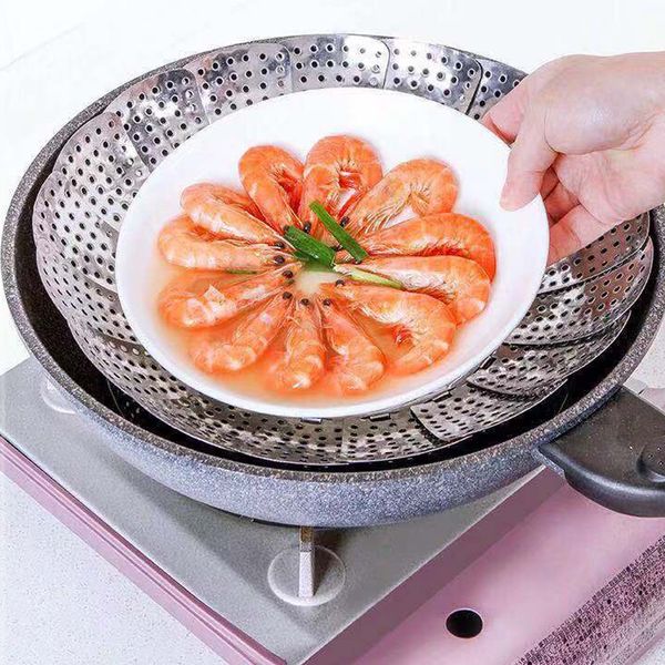 2 styles steamer basket stainless steel folding vegetable steamer strainer basket for veggie fish seafood cooking tool ing
2 styles steamer basket stainless steel folding vegetable steamer strainer basket for veggie fish seafood cooking tool ing