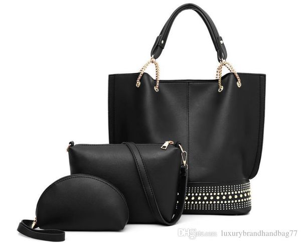 2019 tide elegant temperament ladies rivet hand shoulder diagonal scorpion mother bag three-piece black
2019 tide elegant temperament ladies rivet hand shoulder diagonal scorpion mother bag three-piece black