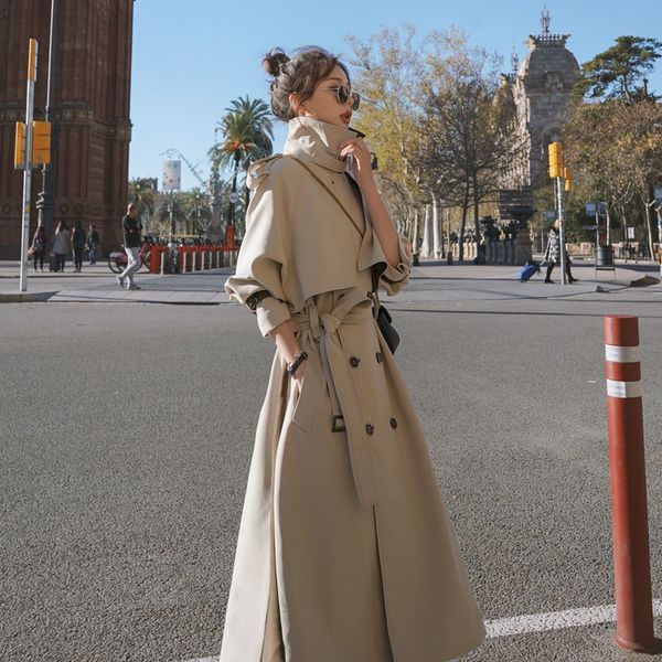 autumn women long splice hit color trench with belt corta vento feminina jaqueta plus size apricot elegant windbreak coat mujer, Tan;black
autumn women long splice hit color trench with belt corta vento feminina jaqueta plus size apricot elegant windbreak coat mujer, Tan;black