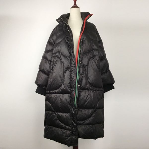 2018 newhooded fashion women down jacket parka long winter jacket female lightweight coat loose plus size feather overcoat ls265, Black
2018 newhooded fashion women down jacket parka long winter jacket female lightweight coat loose plus size feather overcoat ls265, Black
