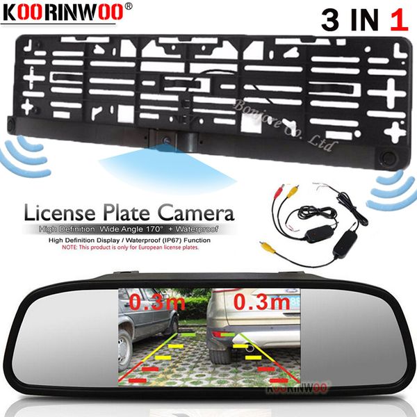 koorinwoo hight resolution eu car license plate frame camera with car parking camera rear parking monitor mirror lcd screen
koorinwoo hight resolution eu car license plate frame camera with car parking camera rear parking monitor mirror lcd screen