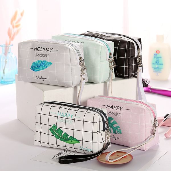 leather zipper cosmetic bag women simple travel beauty case portable wash makeup bag make up organizer holder dropshipping
leather zipper cosmetic bag women simple travel beauty case portable wash makeup bag make up organizer holder dropshipping