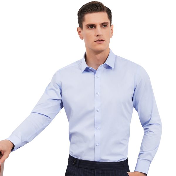 men's easy-care standard-fit dress shirt breathable formal business long sleeve solid basic designed shirts, White;black
men's easy-care standard-fit dress shirt breathable formal business long sleeve solid basic designed shirts, White;black