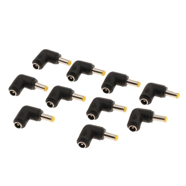 10 pack l type male to female terminal charging dc power plug connector 
10 pack l type male to female terminal charging dc power plug connector