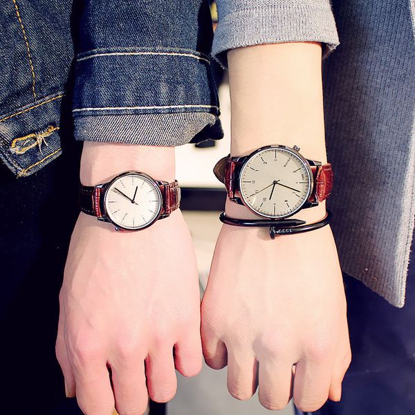 fashion vintage student couple watch leather quartz brands men's watches casual sports wristwatch woman relojes, Slivery;brown
fashion vintage student couple watch leather quartz brands men's watches casual sports wristwatch woman relojes, Slivery;brown