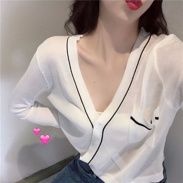 short sunscreen cardigan women summer thin knitted sweater jacket long sleeve air conditioner sweater ice silk shawl loose, Black
short sunscreen cardigan women summer thin knitted sweater jacket long sleeve air conditioner sweater ice silk shawl loose, Black