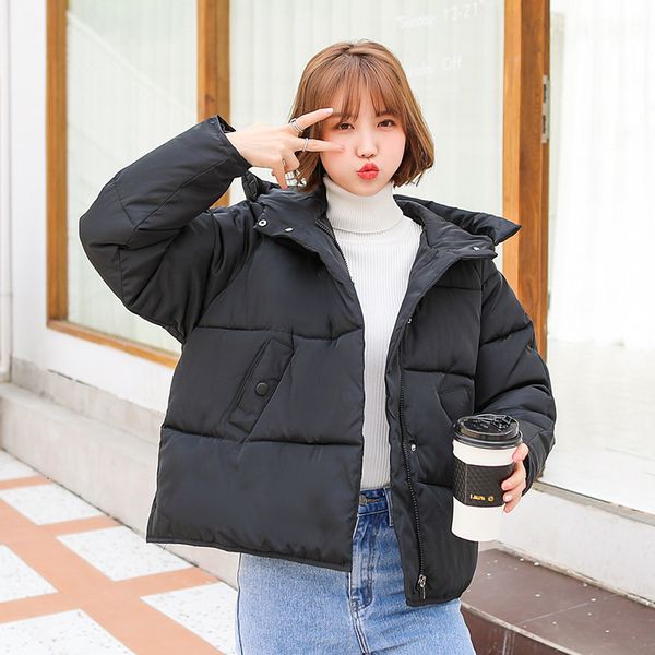 women's down & parkas 2021 arrival fashion women winter jacket cotton padded warm thicken ladies coat short loose parka womens jackets, Black
women's down & parkas 2021 arrival fashion women winter jacket cotton padded warm thicken ladies coat short loose parka womens jackets, Black