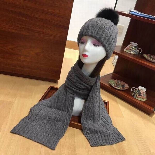 2020 cotton knitting grey hats with black hair ball cap women's winter comfortable warm hats and scarves sets with box, Blue;gray
2020 cotton knitting grey hats with black hair ball cap women's winter comfortable warm hats and scarves sets with box, Blue;gray
