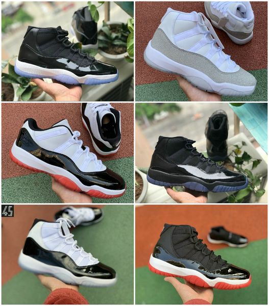 2020 new bred 11s 11 men women basketball shoes concord 45 platinum tint cherry cap and gown space jam air sport trainers shoes
2020 new bred 11s 11 men women basketball shoes concord 45 platinum tint cherry cap and gown space jam air sport trainers shoes