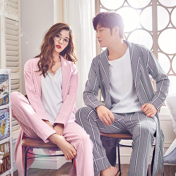 3 pieces sets100% cotton pajamas set elegant women pyjamas men's sleepwear pajama sets nightgowns plus size 3xl causal clothing, Blue;gray
3 pieces sets100% cotton pajamas set elegant women pyjamas men's sleepwear pajama sets nightgowns plus size 3xl causal clothing, Blue;gray