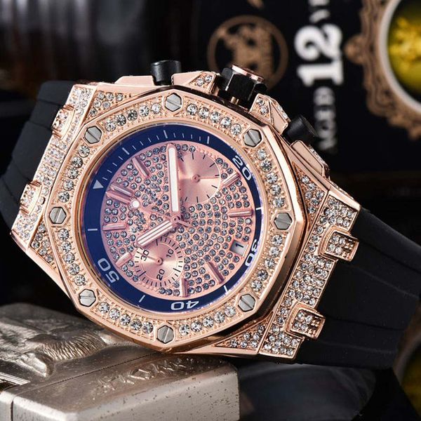 new fashion luxury brand men's watch rubber strap date quartz diamond wrist watch all dial work sport business clock watch, Slivery;brown
new fashion luxury brand men's watch rubber strap date quartz diamond wrist watch all dial work sport business clock watch, Slivery;brown