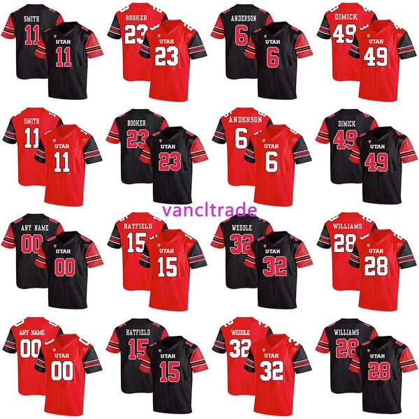 2019 ncaa football utah uters 11 alex smith 23 devontae booker 15 dominique hatfield 6 anderson 32 weddle 49 dimick 28 williams jerseys, Black;red
2019 ncaa football utah uters 11 alex smith 23 devontae booker 15 dominique hatfield 6 anderson 32 weddle 49 dimick 28 williams jerseys, Black;red