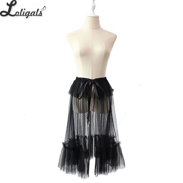 gothic black ruffled waist curtain vintage mesh overlay skirt pre-order by alice girl, Black;red
gothic black ruffled waist curtain vintage mesh overlay skirt pre-order by alice girl, Black;red