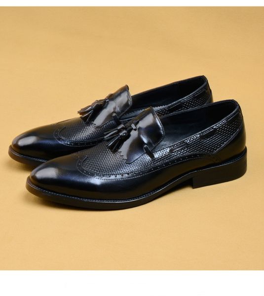 fashion black/wine red pointed toe loafers mens casual dress leather shoes mens wedding shoes with tassel
fashion black/wine red pointed toe loafers mens casual dress leather shoes mens wedding shoes with tassel