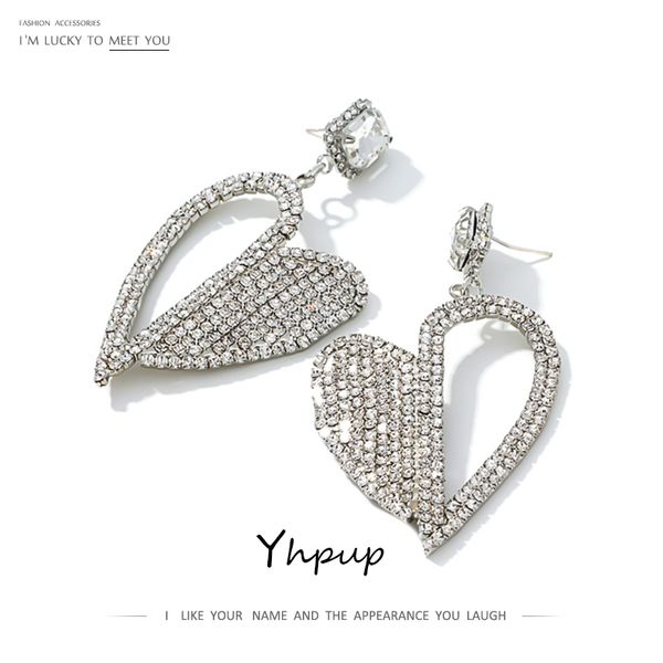yhpup asymmetry heart rhinestone dangle earrings fashion brand earrings silver bridal jewelry for female party jewelry
yhpup asymmetry heart rhinestone dangle earrings fashion brand earrings silver bridal jewelry for female party jewelry