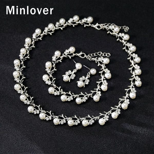 minlover имитация pearl люкс свадебные ювелирные наборы женщины серебро / золото веточка ожерелье серьги падения браслет наборы tl578, Silver
minlover имитация pearl люкс свадебные ювелирные наборы женщины серебро / золото веточка ожерелье серьги падения браслет наборы tl578, Silver