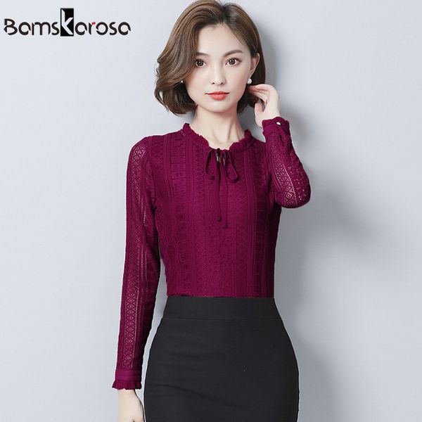 lace blouse women 2019 fashion lace white shirt women long sleeve ruffle collar slim causal shirt for black red
lace blouse women 2019 fashion lace white shirt women long sleeve ruffle collar slim causal shirt for black red
