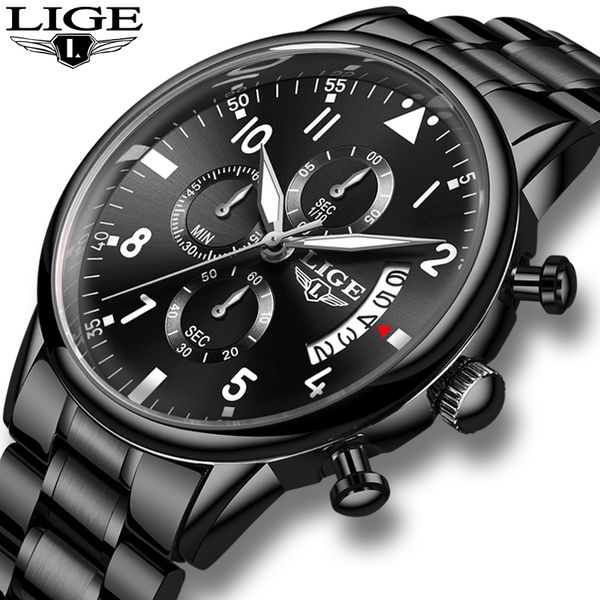 2020 mens watches lige fashion business quartz watch men sport all steel waterproof black clock erkek kol saati, Slivery;brown
2020 mens watches lige fashion business quartz watch men sport all steel waterproof black clock erkek kol saati, Slivery;brown