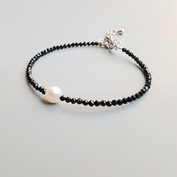 black spinels freshwater pearl beads bracelet natural stone popular jewelry for women nice gift 16+5cm
black spinels freshwater pearl beads bracelet natural stone popular jewelry for women nice gift 16+5cm