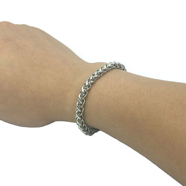 new style strong athlete handmade bracelet for men stainless steel spiga plait knit keel wheat chain bracelets diy jewelry gifts, Black
new style strong athlete handmade bracelet for men stainless steel spiga plait knit keel wheat chain bracelets diy jewelry gifts, Black