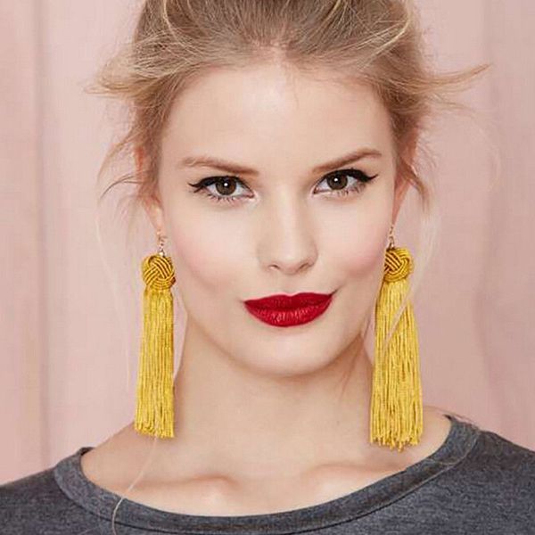 2018 new fashion women vintage crystal tassel dangle ear stud earwears accessories for women fish hook style, Blue;gray
2018 new fashion women vintage crystal tassel dangle ear stud earwears accessories for women fish hook style, Blue;gray