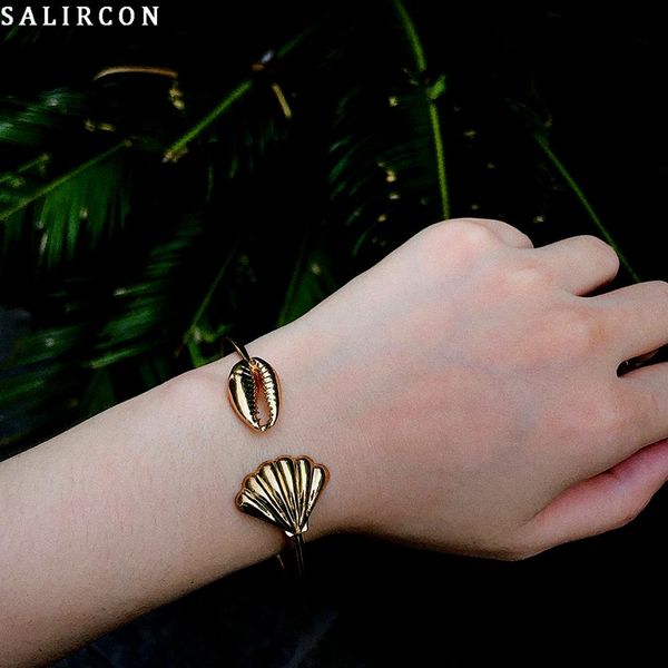 salircon punk retro scallop chain bracelet fashion gold silver alloy open chain bracelet jewelry for woman party 2019 gifts, Black
salircon punk retro scallop chain bracelet fashion gold silver alloy open chain bracelet jewelry for woman party 2019 gifts, Black