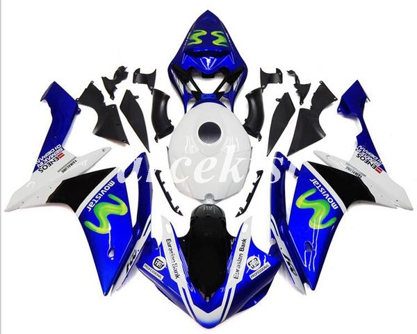injection mold new abs motorcycle full fairings kit fit for yamaha yzf-r1 2007 2008 07 08 add tank cover bodywork set blue green
injection mold new abs motorcycle full fairings kit fit for yamaha yzf-r1 2007 2008 07 08 add tank cover bodywork set blue green