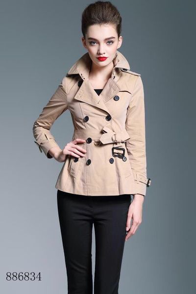 women's trench coats solid classic windbreaker waterproof british high-end english style autumn winter gabadian color casual size coat, Tan;black
women's trench coats solid classic windbreaker waterproof british high-end english style autumn winter gabadian color casual size coat, Tan;black