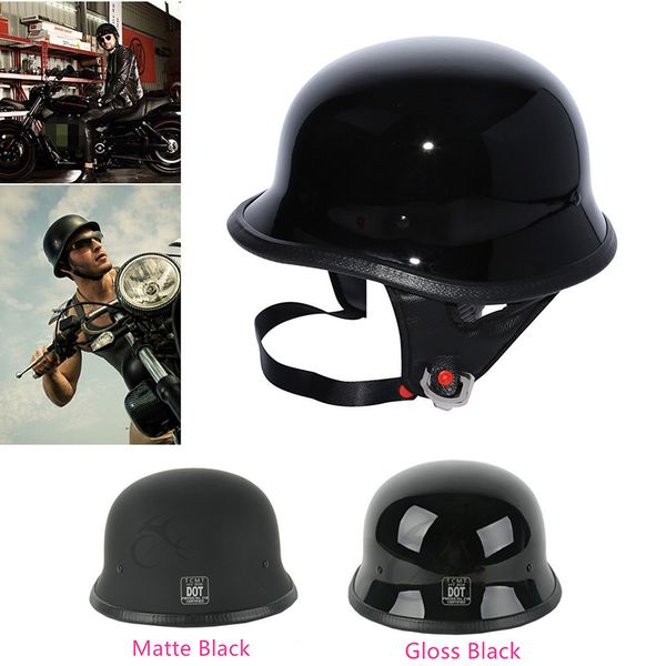 motorcycle dot german half face helmet chopper cruiser scooter m l xl gloss black/matte black
motorcycle dot german half face helmet chopper cruiser scooter m l xl gloss black/matte black