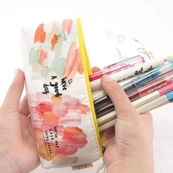 1pc zipper pencil case for girls large capacity novelty pen bag papeleria kids gift pencil bag cosmetic brushes storage
1pc zipper pencil case for girls large capacity novelty pen bag papeleria kids gift pencil bag cosmetic brushes storage