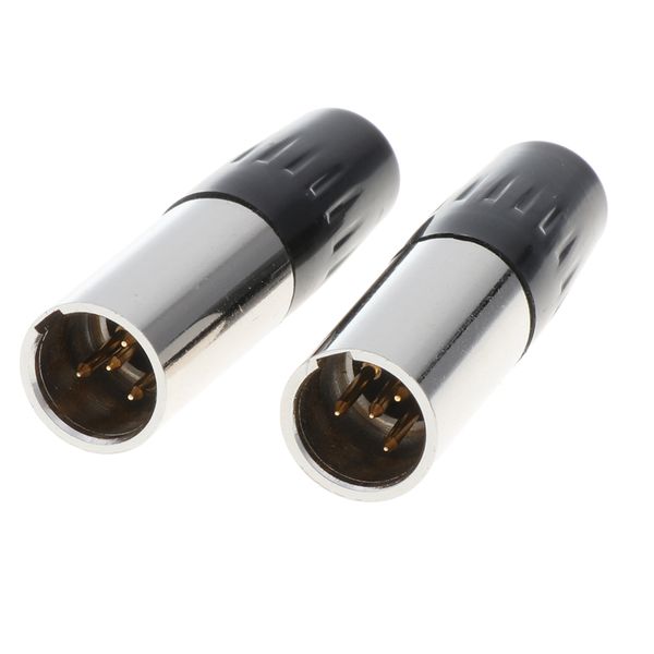 2 пакета xlr 3-контактный разъем для микрофона male audio mic, черный + серебристый корпус
2 пакета xlr 3-контактный разъем для микрофона male audio mic, черный + серебристый корпус