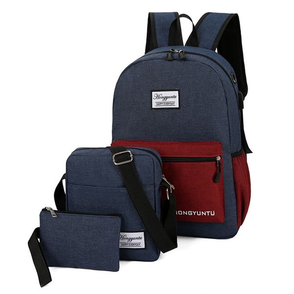 waterproofcanvas backpack for women color large capacity three-piece outdoor school bag for teenage girls book mochilas #t1g
waterproofcanvas backpack for women color large capacity three-piece outdoor school bag for teenage girls book mochilas #t1g