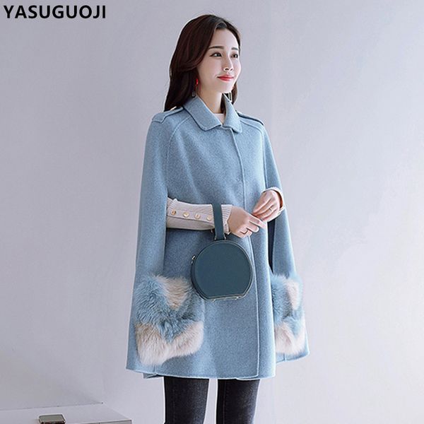 yasuguoji 2019 новая зимняя мода меховые карманы сращены плащ пальто женский отложной воротник женский покрытый пуговица шерстяной жакет l05, Black
yasuguoji 2019 новая зимняя мода меховые карманы сращены плащ пальто женский отложной воротник женский покрытый пуговица шерстяной жакет l05, Black