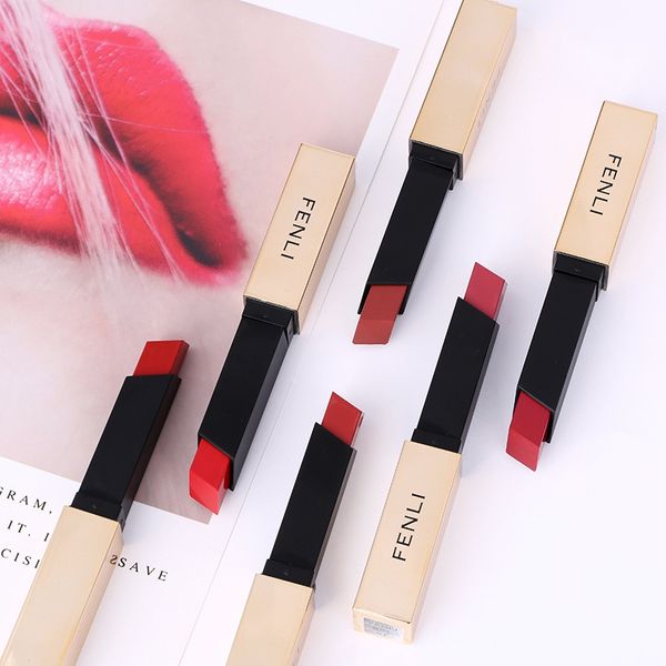 Waterproof Lipstick Matte Long Lasting Moisturizing Non-stick Lipstick Makeup Beauty Lip Tint Cosmetic Easy To Color
