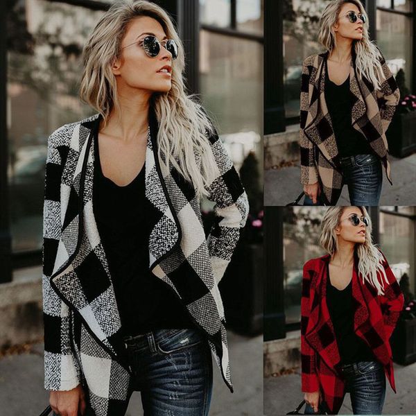 2019 plaid autumn winter women cardigan korean fashion sweater chompas para mujer casual women cardigans coat clothes bdr684, White
2019 plaid autumn winter women cardigan korean fashion sweater chompas para mujer casual women cardigans coat clothes bdr684, White