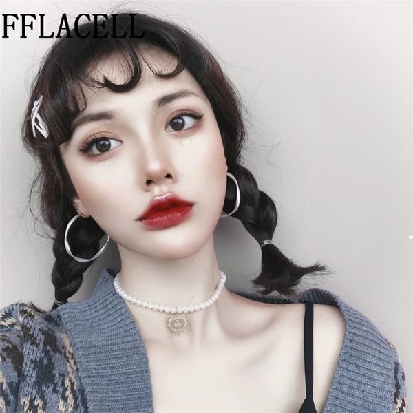 punk kpop goth imitation pearl choker necklace collar statement gold color love heart lasso pendant necklace for women jewelry, Silver
punk kpop goth imitation pearl choker necklace collar statement gold color love heart lasso pendant necklace for women jewelry, Silver