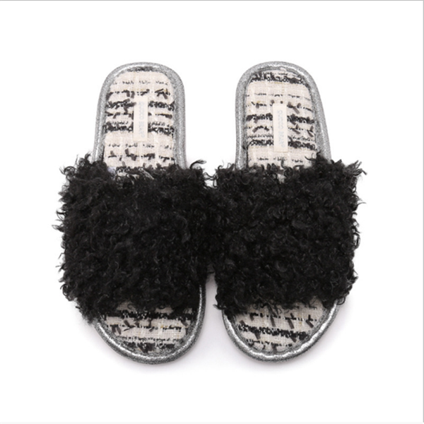 winter women's home shoes furry slippers sheep suede warm plush slides black flat indoor flip-flops platform sandals room shoes
winter women's home shoes furry slippers sheep suede warm plush slides black flat indoor flip-flops platform sandals room shoes