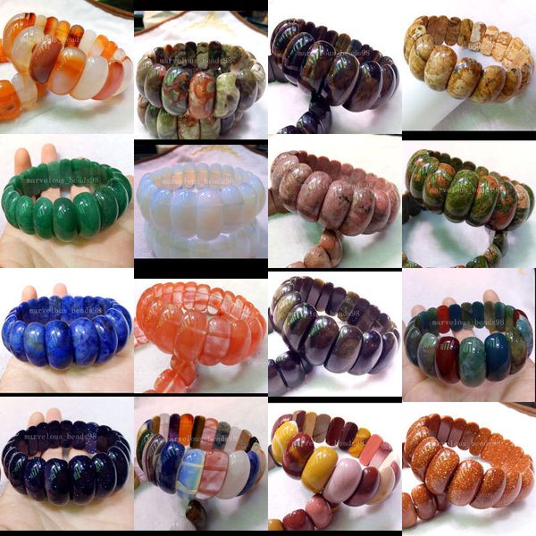 gold stone carnelian jaspe mookaite artistic rhodonite aventurine opal unikate obsidian tigers eye stretch bracelet 7" wb495, Golden;silver
gold stone carnelian jaspe mookaite artistic rhodonite aventurine opal unikate obsidian tigers eye stretch bracelet 7" wb495, Golden;silver